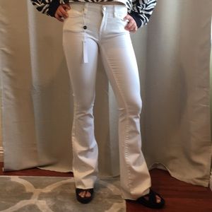 White Bell Bottom Jeans